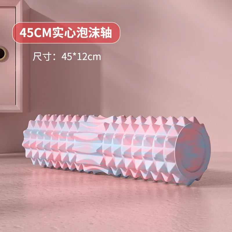 Full Body Muscle Relaxation Yoga Equipment Foam Rollers Wolf Tooth Stick Back Wheel Barrel Massage Tools