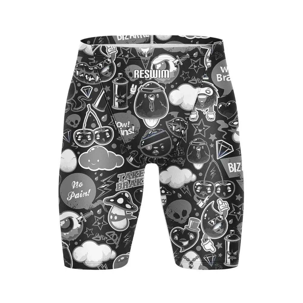 Men's Jammers Racing Swimsuit Swim Trunks Beach Tights Shorts Athletic Training Swimwear Sports Swimming Rash Guards Pants