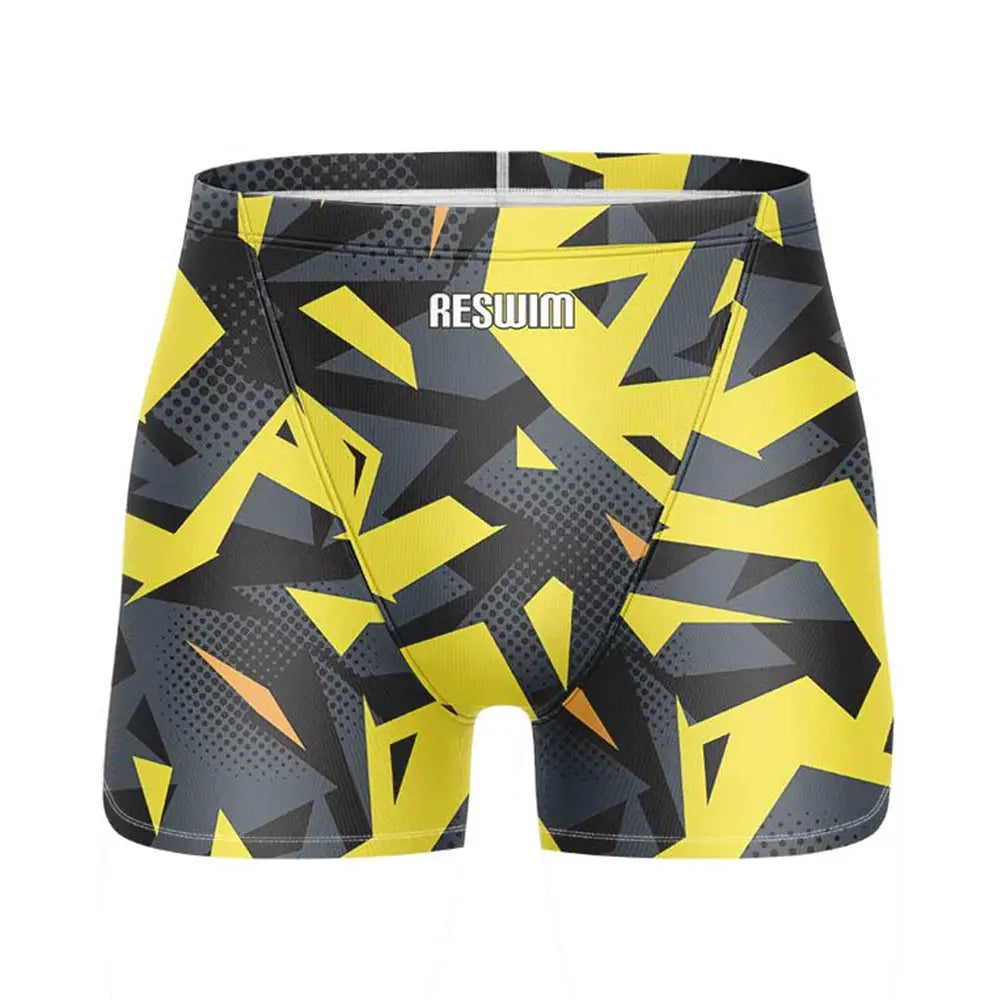 Men's Swim Shorts Swim Trunks Jammer Swimsuit Swimming Trunks Athletic Training Swimwear Boys Beach Surfing Tights Swimsuit