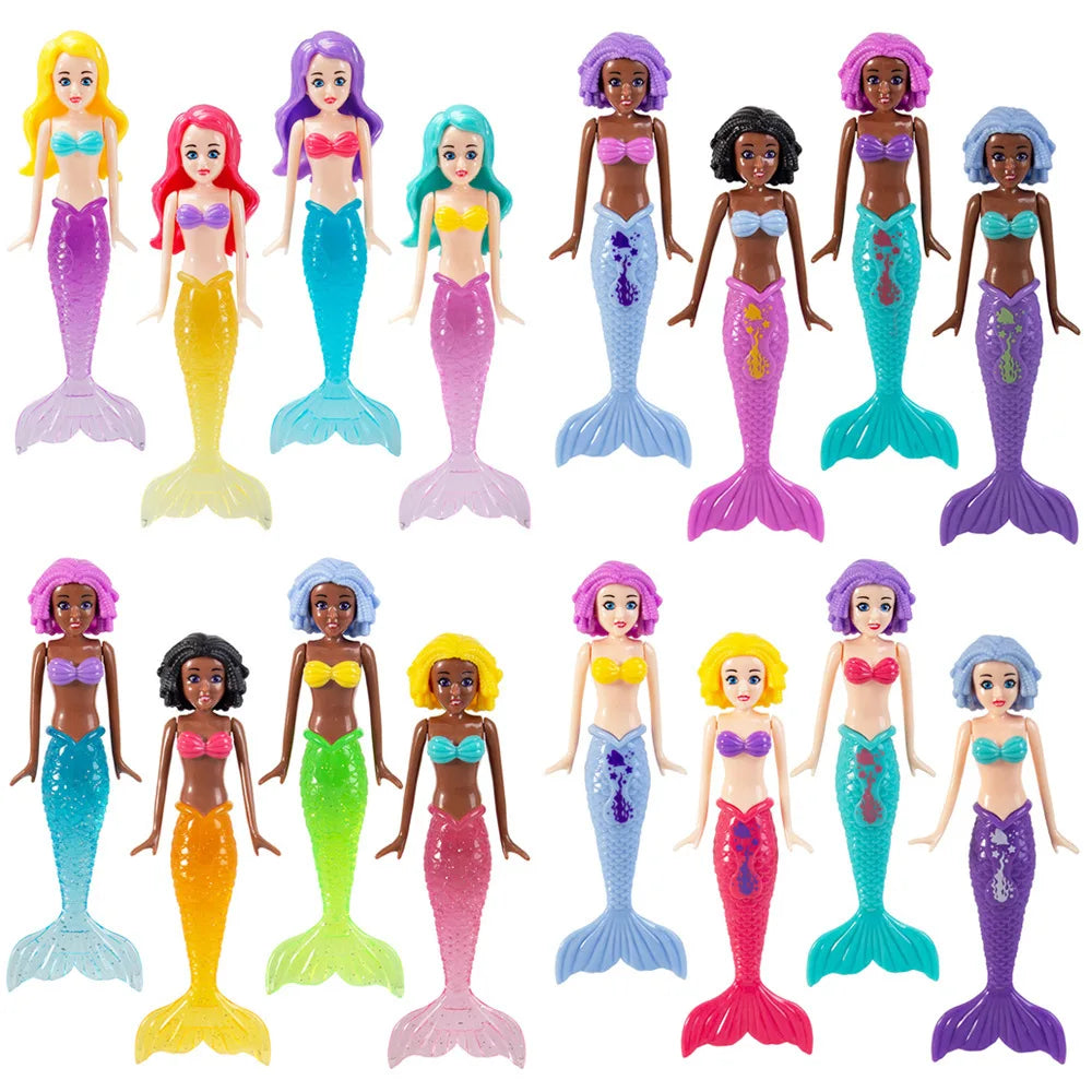 Mermaid Dive Toys Mermaid Bath Toys Colorful Mermaid Pool Toys Swimming Pool Games For Toddlers Boys Girls Teens