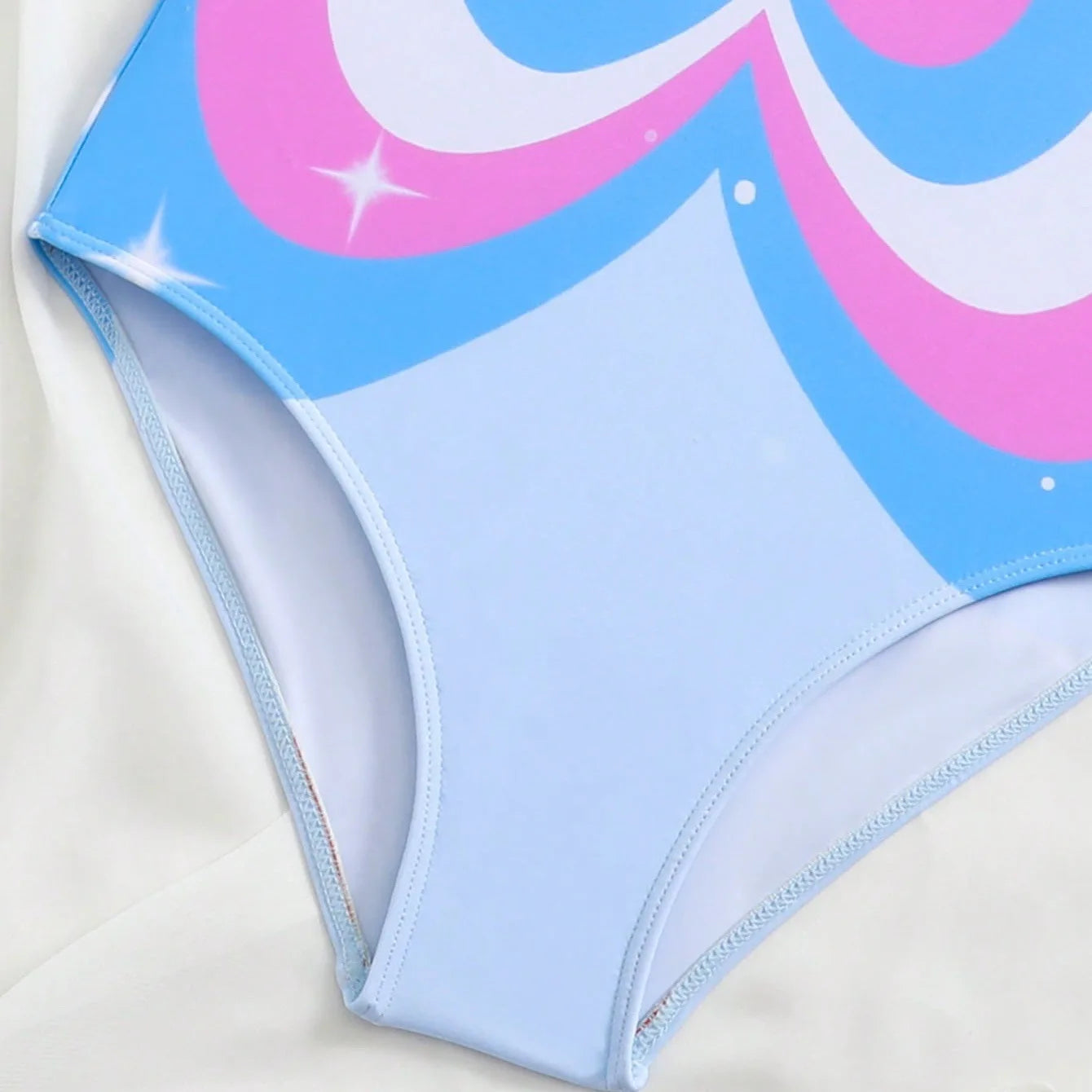 Blue Girls One Piece Swimsuit 7-12 Year Kids Swim Suit Teenage Children's Swimwear 2025 Butterfly Bathing Suits Beach Bodysuit