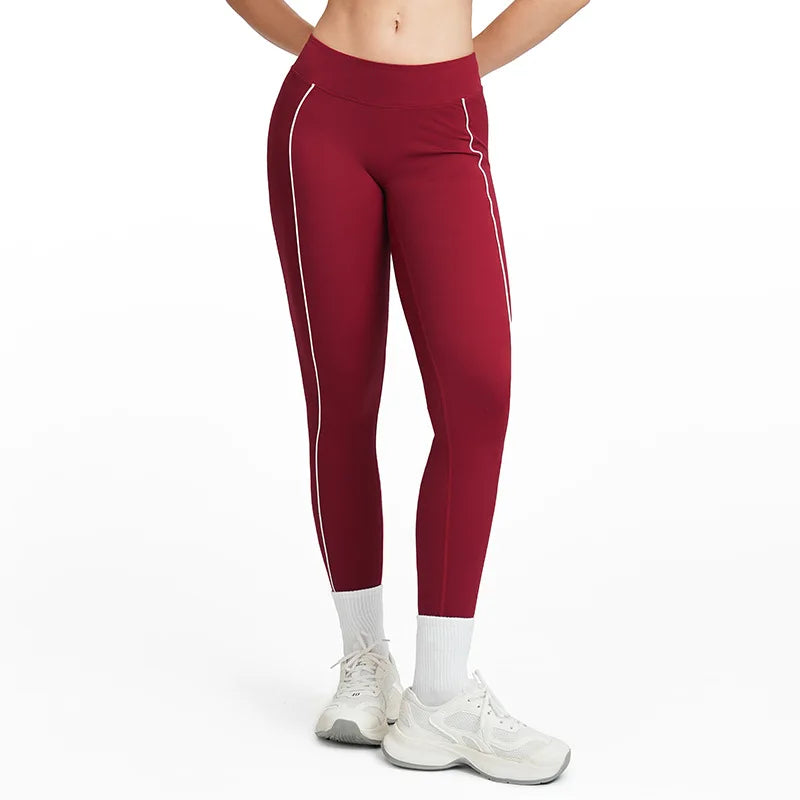 Women Yoga Leggings Gym Workout Trousers Running Sports Pants Female High Waist Push Up Training Pant Slim Fitness Yoga Leggings