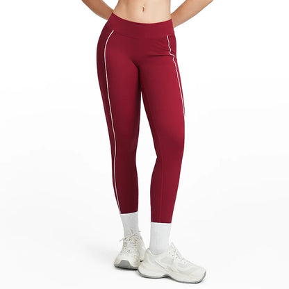 Women Yoga Leggings Gym Workout Trousers Running Sports Pants Female High Waist Push Up Training Pant Slim Fitness Yoga Leggings