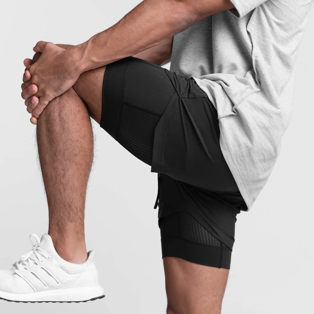 Running Shorts Male Gym Men's Shorts Crossfit 2 IN 1 Sport Shorts Homme Fitness Basketball Jogging Bodybuilding Short Pants