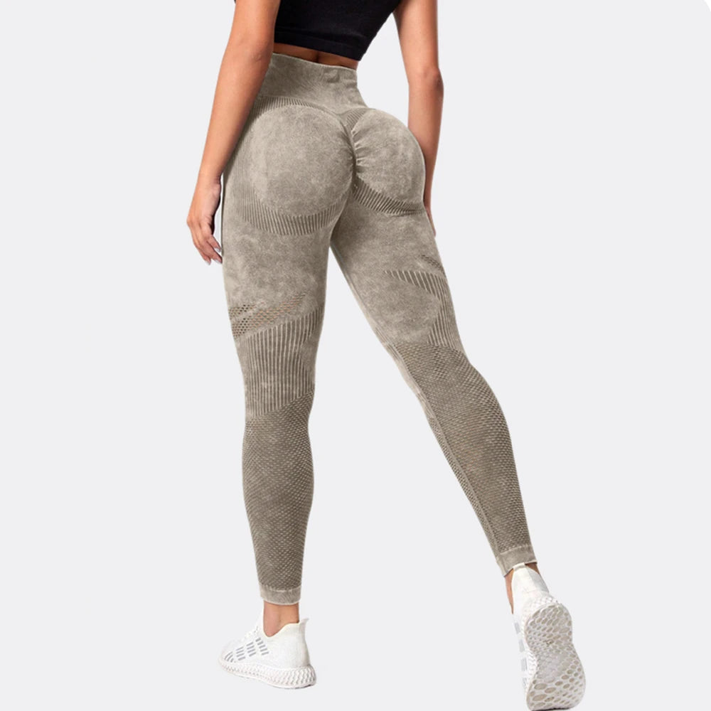 Women Leggings Washing Yoga pants Bubble Butt Push Up Fitness Legging High Waist Scrunch Tights Gym Seamless Leggings
