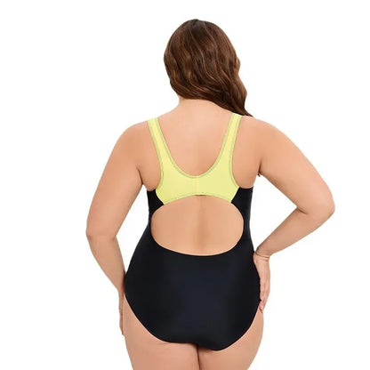 Sport Plus Size Women One Piece Surfing Swimwear Swimsuit Summer Beach Bathing Suit 5XL