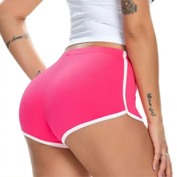 Women's Stretch Workout Shorts with Elastic Waist