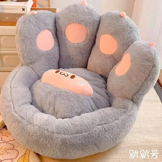 Thick Warm Floor Sofa Cushions PuTuan Cushion Floor Lazy Sofa Household Plush Tatami Waist Cushions Seat Cushion Cat Paw Shape