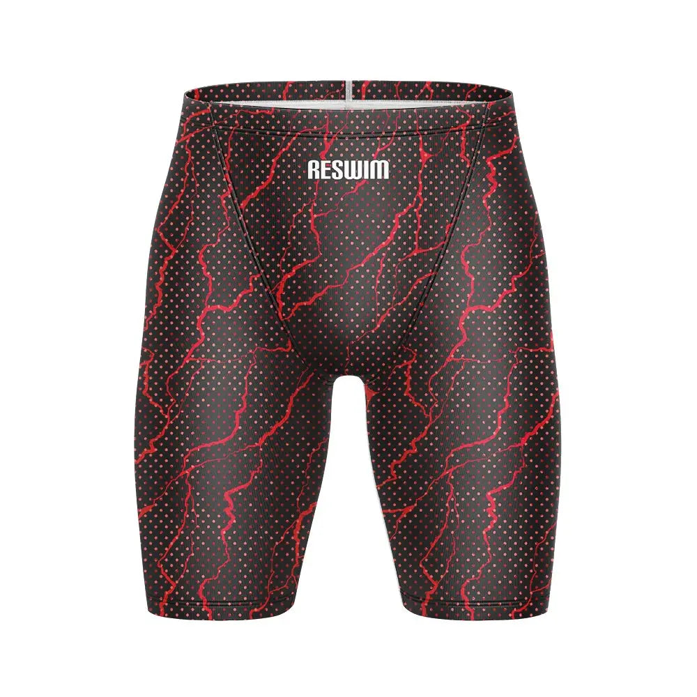 Swimming Trunks Beach Tights Shorts Men's Swim Jammer Shorts Athletic Training Swimsuit Short Quick Dry Lycra Surfing Pants