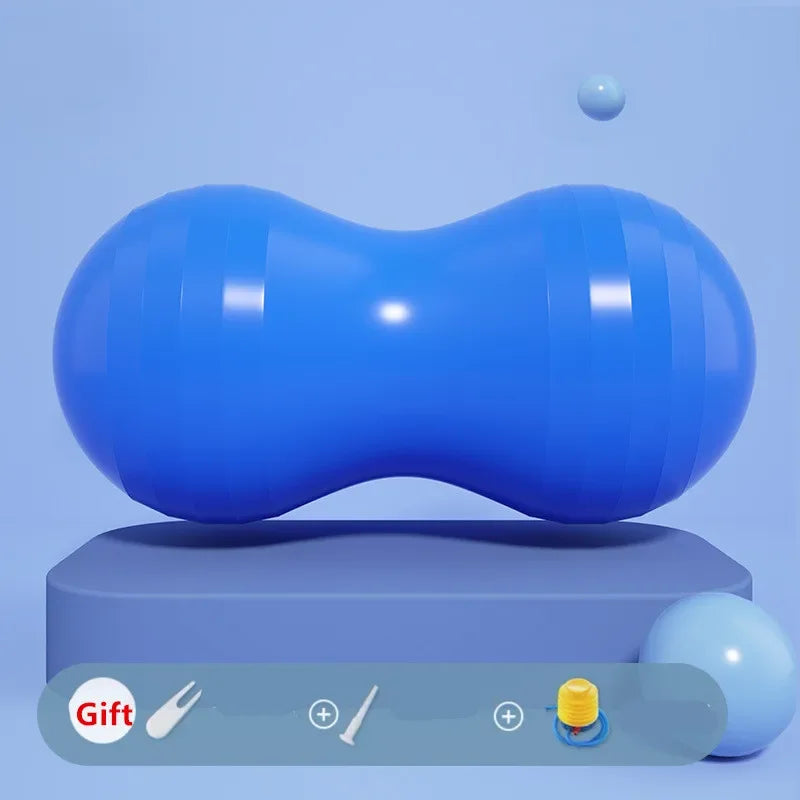 Peanut Ball Yoga Pilates Ball Anti Burst Physio Therapy Exercise Ball For Balance Labor Birthing Home Weight-Bearing 200kg