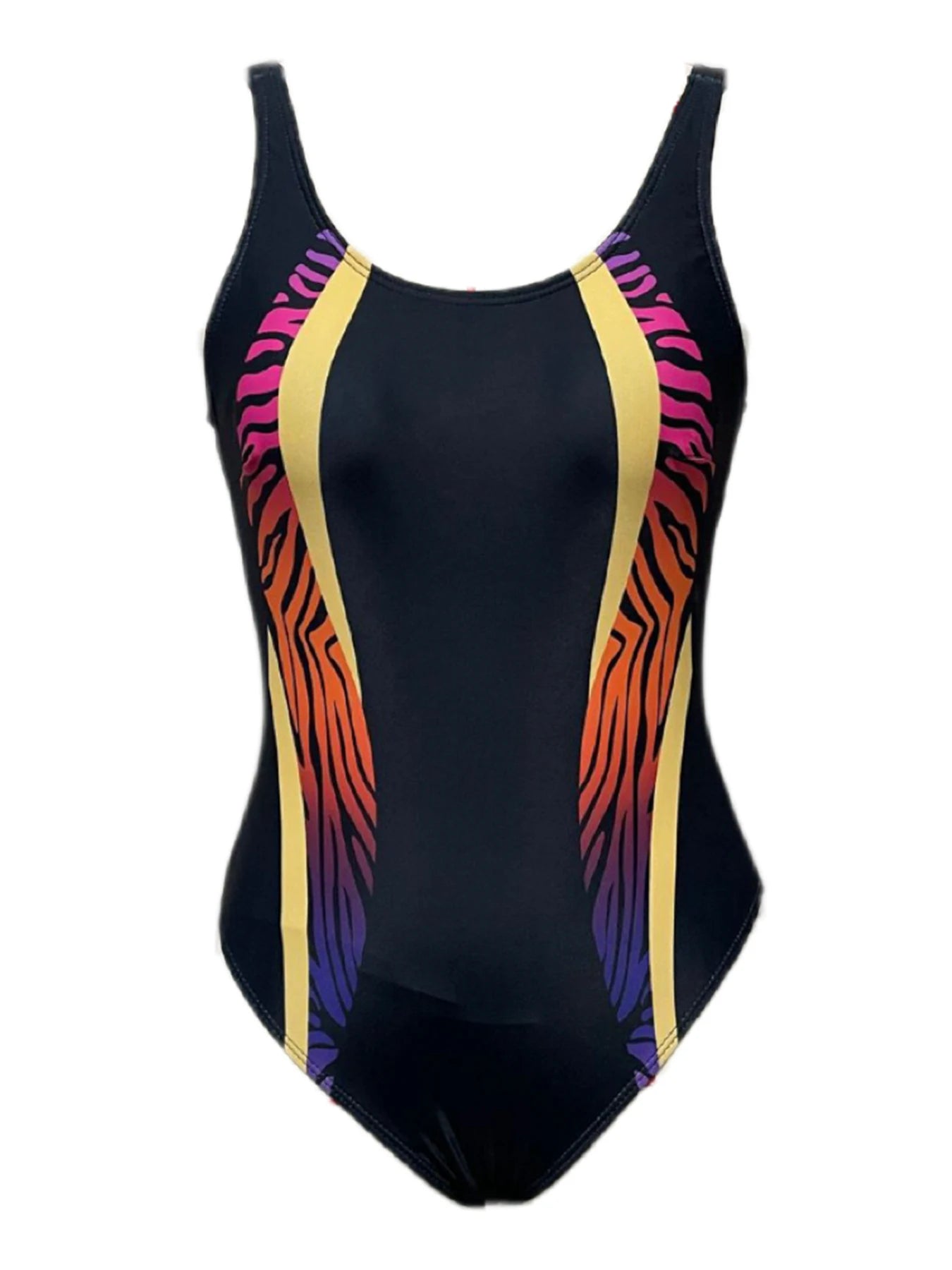 Print Patchwork Sport Swimwear Women One Piece Swimsuit Female Backless Bathing Suit Beachwear Swimming Suit