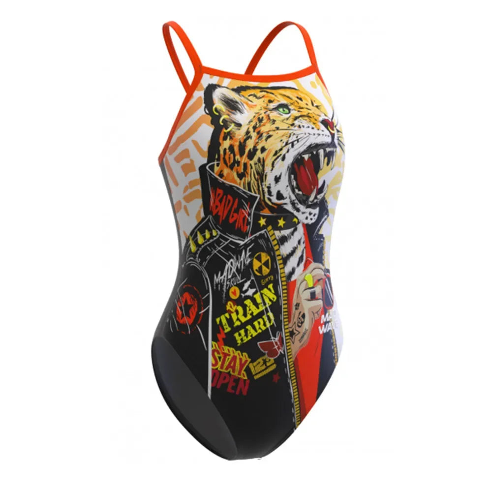 Female Swimsuit Pool Training Back One-piece Suit Swimwear Functional Training Swimsuit Swimming Bathers Pool Squad