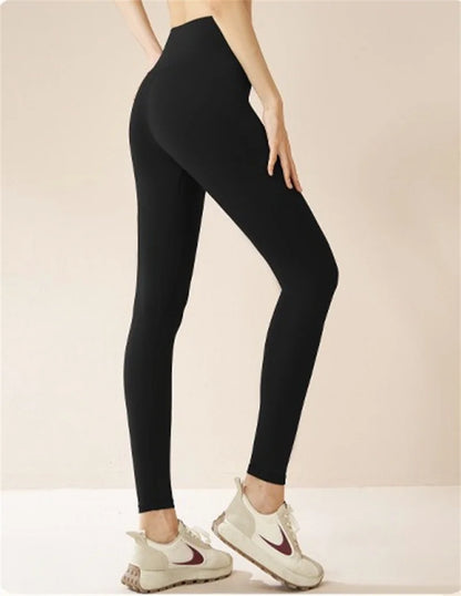 Aiithuug Winter Gym Legging Fitness Fleece Warm Yoga Leggings Workout Running Legging Jogging Pants Brushed Velvet Sports Tights