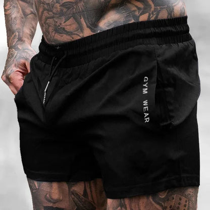 Summer Gym Fitness Men's Shorts Woven sweatpants Thin Fashion Men Marathon Running Shorts Sports Breathable Training Pants