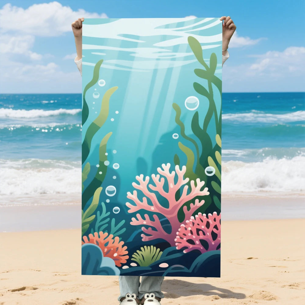 Quick-Dry Printed Beach Towels