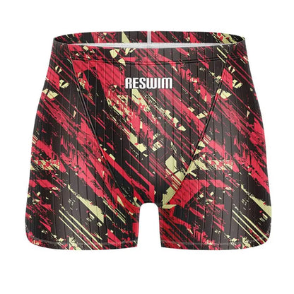 Men's Swim Jammer Swimsuit Athletic Training Racing Swimwear Swimming Trunks For Beach Tights Shorts Quick Dry Bathing Suit