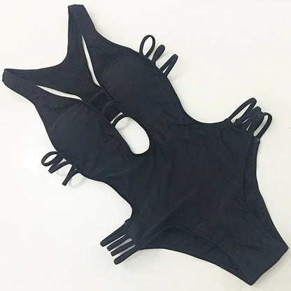 S - XXL Printed Women Swimwear One Piece Swimsuit Female High Cut Trikini Backless Monokini Bather Bathing Suit Swim Lady
