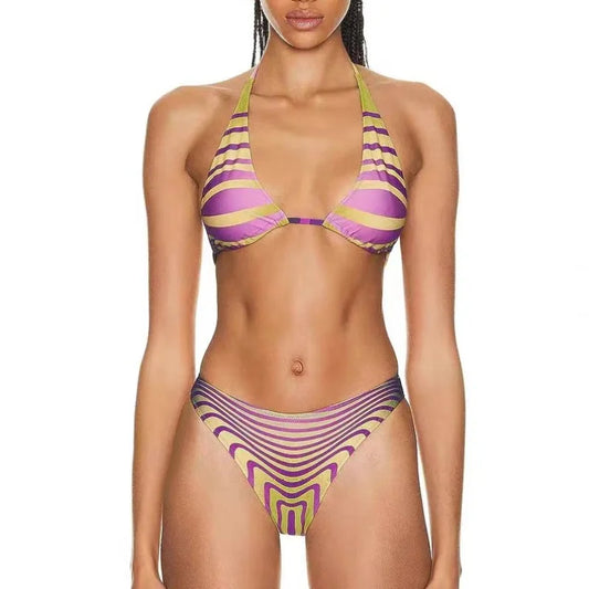 Jean Swimsuit Ladies Tie Paul Bikini Suit Two-Piece Swimsuit Beach Thong Gaultier Swimsuit
