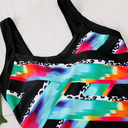 Women Swimsuit One Piece Printed Swimwear Female Bodysuit Bathers Bathing Swimming Swim Suit Sports Beachwear
