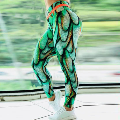 Tie Dye Yoga Pants Gym Sport Leggings for Women Seamless High Waist Push Up Tights Scrunch Butt Leggins Female Gym Clothing