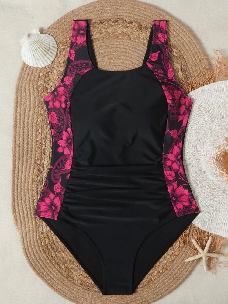 One Piece Plus Size Swimsuit Women Push Up Large Size Swimsuit Summer Big Size Swimwear Bikini Sets
