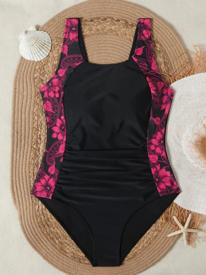 One Piece Plus Size Swimsuit Women Push Up Large Size Swimsuit Summer Big Size Swimwear Bikini Sets
