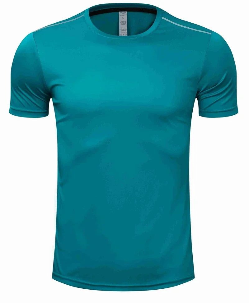 High quality spandex Men Women Kids Running T Shirt Quick Dry Fitness Shirt Training exercise Clothes Gym Sports Shirts Tops
