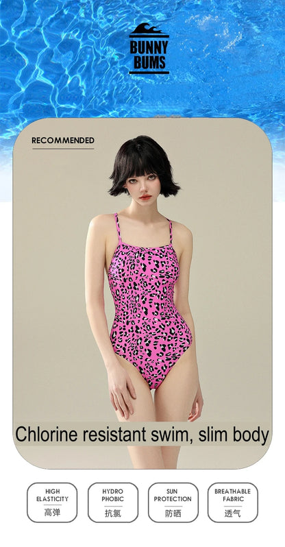 5 Designs Women Professional One-Piece Swimsuit Swimwear