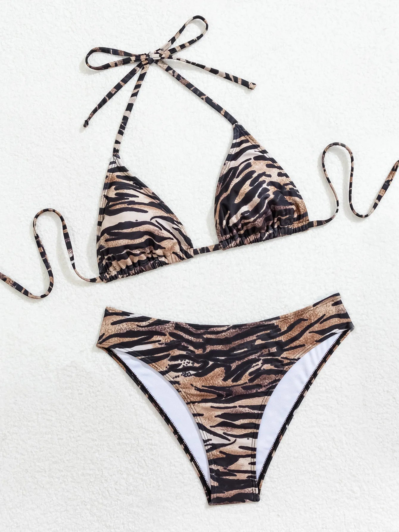 Bikini's Multi Color Choice Bathing Suit Women Dot Cheetah Print Split Swimsuit Backless Lace Up Beachwear Fashion Holiday Bikini Set Summer