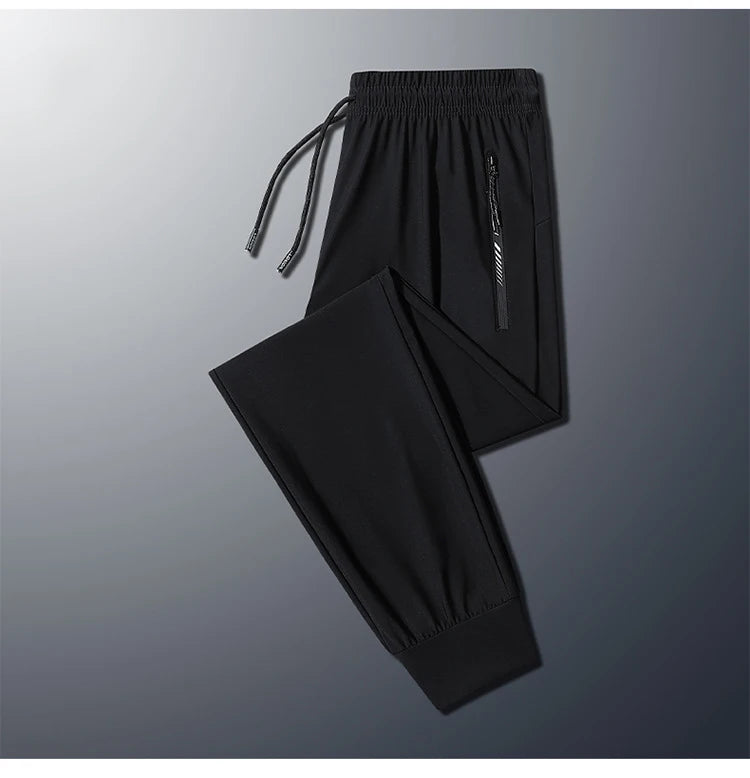 7xl 8xl 9xl Men's Jogging Pants Plus Size Summer Sports Pants High Elasticity Quick-drying Gym Running Sports Pants
