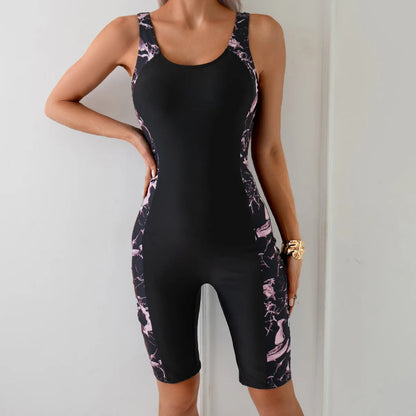 Long Pants One Piece Swimsuits Closed Women's Swimwear Push Up For Swimming Wear Body Bathing Suits Beachwear Pool Bather