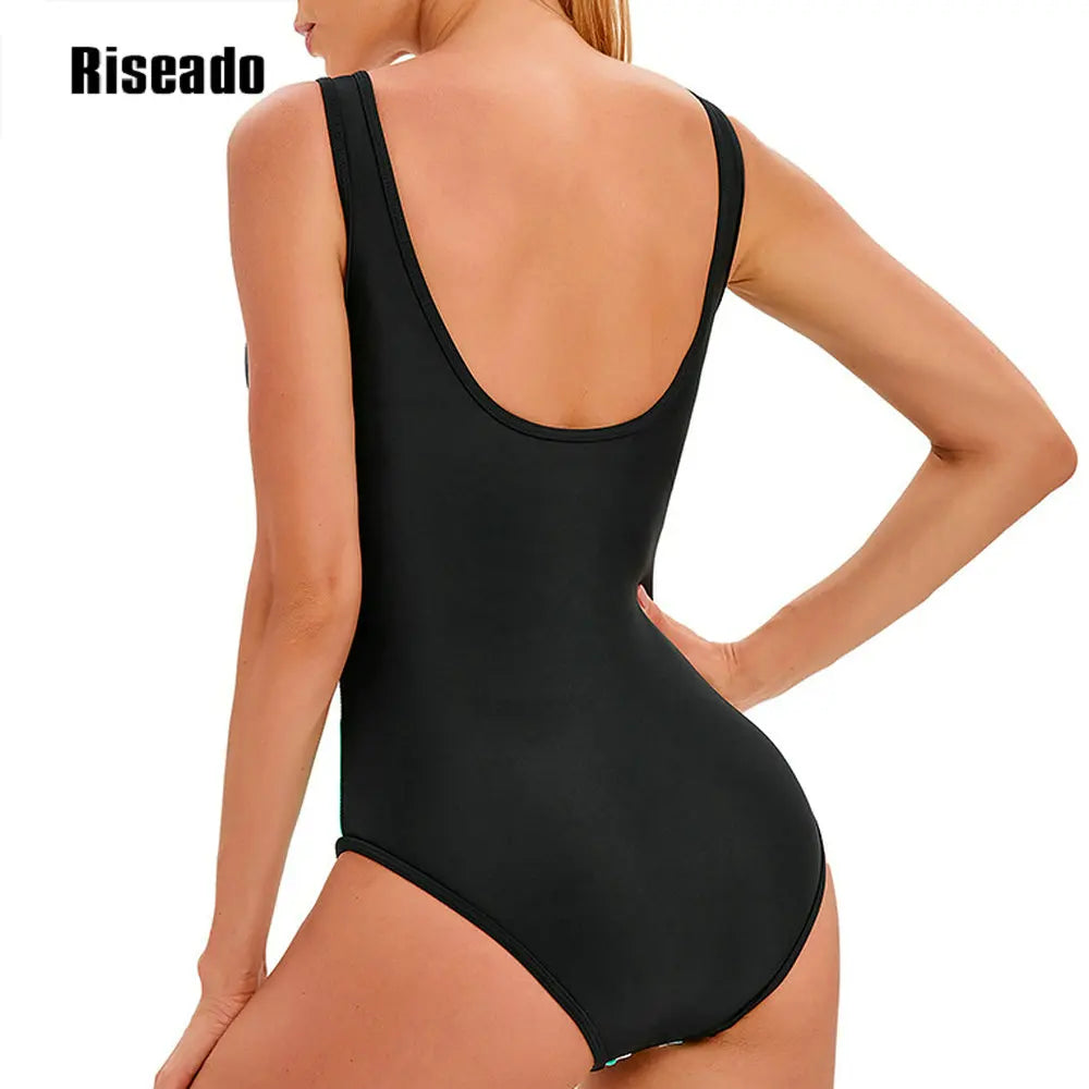 Athletic One Piece Swimsuit  U Back Swimwear for Training, Sports, and Fitness