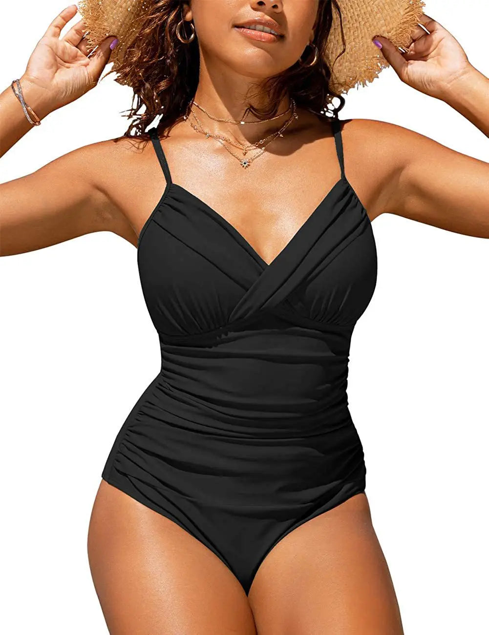 S - XXL Wrinkled One Piece Swimsuit Women Swimwear Female Monokini Swimsuits Bathing Suit Swim Beach Wear Bodysuit