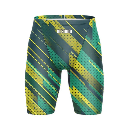 Swim Boxers Summer Men's Swim Jammer Endurance Athletic Training Swimsuit Beach Swimming Trunks For Swimwear Jammers Tights Surf Shorts