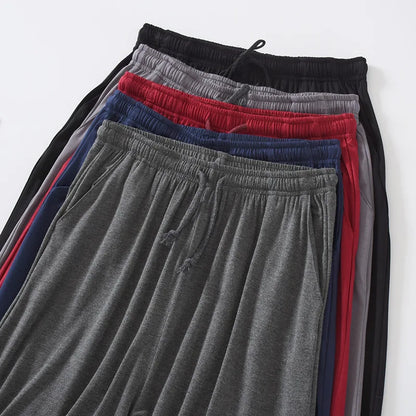 Plus Size 7XL 8XL Casual Sleep Shorts for Men Casual Modal Men's Pajamas Shorts Summer Soft Five Points Cotton Beach Shorts Male