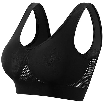Women Large Size Bra Vest Daily Casual Running Fitness Yoga Beauty Tank Top Sports Vest Without Steel Rims Comfy Breathable Bra