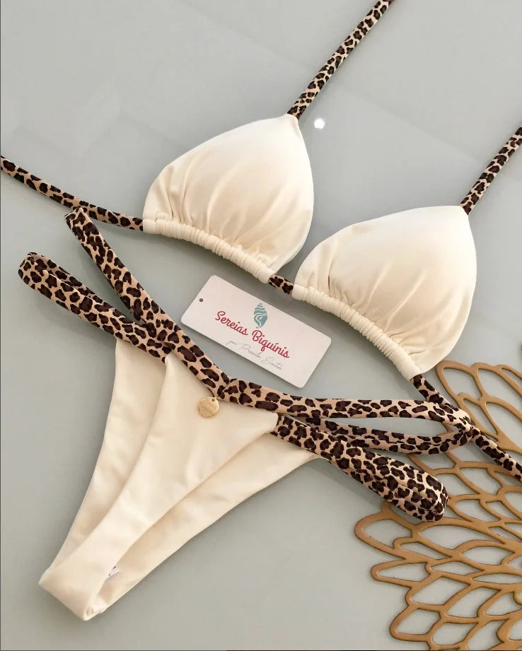 Micro Bikini Women Bikini Beach Holiday Swimsuit Two-piece Set