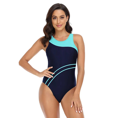 Sports One Piece Swimsuit Women Swimwear Professional Sport Bathing Suit Surfing Swimsuits Swimming Suit Backless Bikini