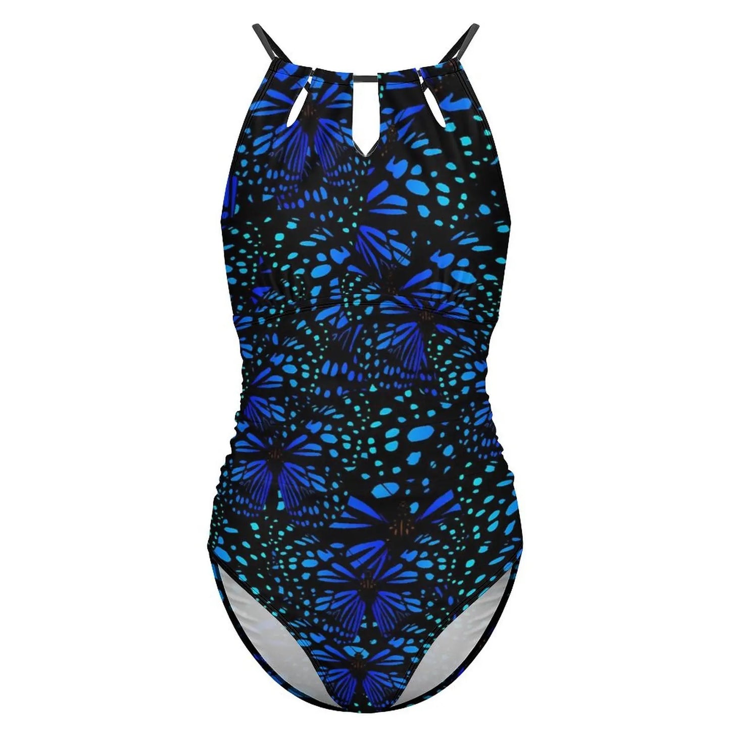 Blue Butterfly Swimsuit Cute Animal Push Up Swimwear One Piece Beach Bathing Suits Swimsuits Sexy Design Beachwear Plus Size XXL
