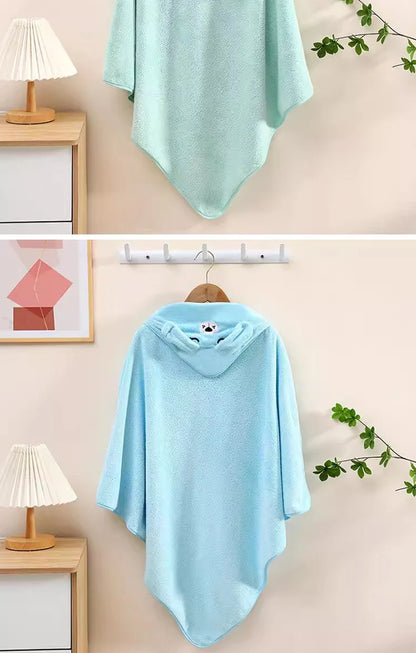 Cute Bath Towel for Baby Soft Absorbent Towel Newborn Swaddle Wrap Baby Blankets for Girls Boys