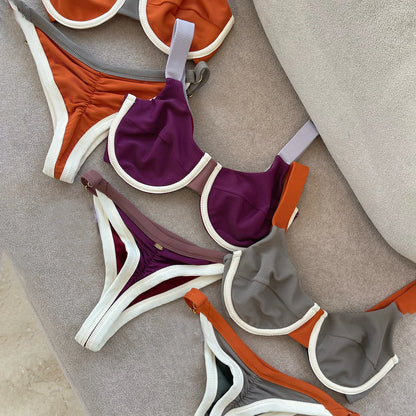 Push Up Bikinis Swimsuit Women Swimwear Micro Bikini Set Low Waisted Swim Suit Patchwork Beachwear Brazilian Biquini Female