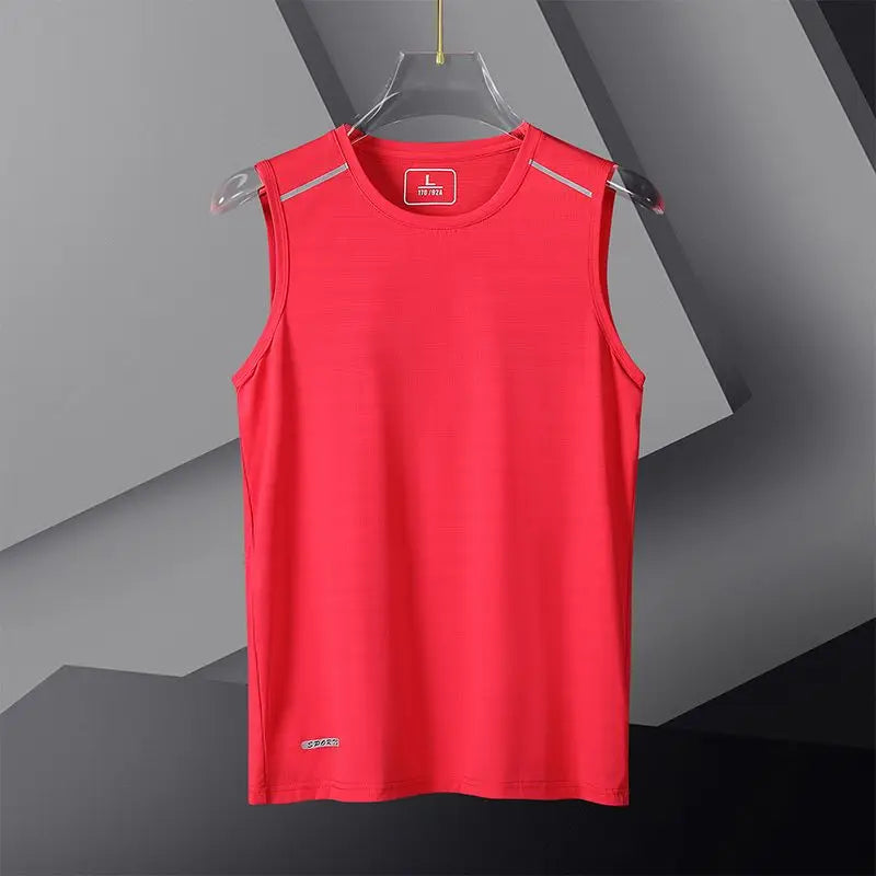 Oversized Men Basketball Gym Cool Breathable Tank Top Summer Big Size Thin Quick Dry Ice Silk Sleeveless Joggers Sports Vest 8XL