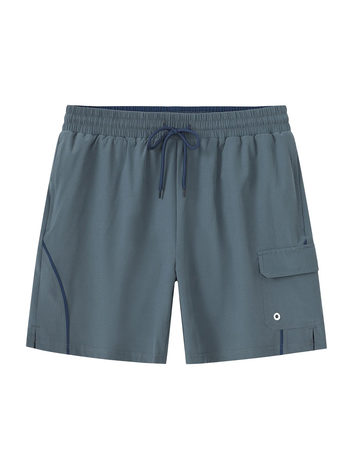 Men's Swim Trunks Quick Dry Swimwear Surf Swimwear with Zipper Pockets and Mesh Lining