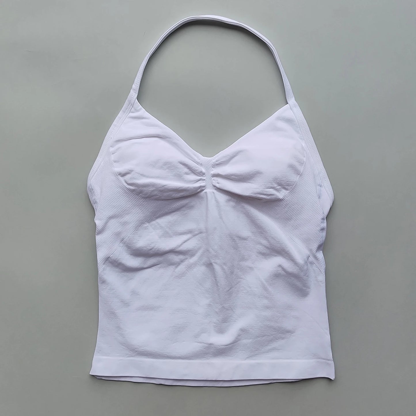 Longline Strappy Gym Tops Women's Sleeveless Workout Shirt  Gym Clothes  Scrunch Open Back Bra Running Yoga Tank Tops