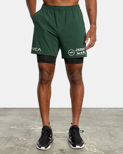 Camouflage Fashion Breathable Training Fitness Men's Shorts 2 IN1 Double Gym Male Bodybuilding Sports Elasticity Shorts