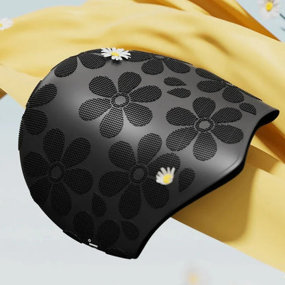 Granular Pattern Silicone Swimming Cap Women Men Non-slip Durable Flexible Pool Swim Hat Bonnet De Natation Femme