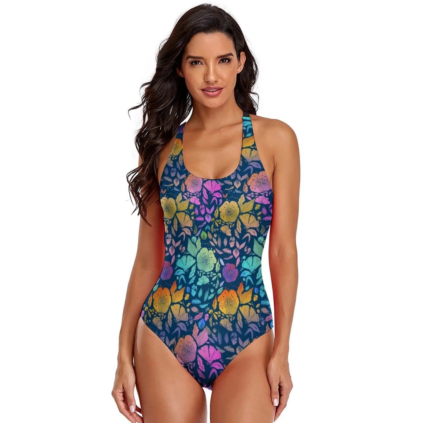 Floral Swimsuit Simple Swim Swimwear Women Wholesale 1 Piece Bathing Suit