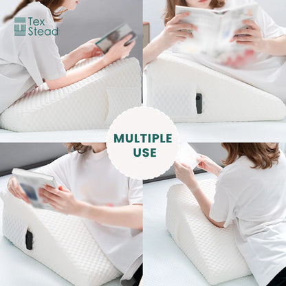 1pc /2pcWedge Pillow For Sleeping Bed Wedge Pillow For After Surgery Triangle Air Layer Sleeping Wedge Cover Memory Foam