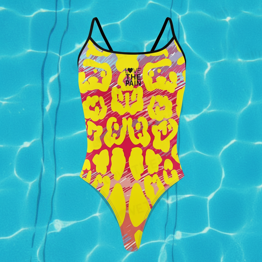 Love The Pain Australian Pool Female Swimming One-piece Comfortable Set Swimwear Functional Training Swimsuit Swimming Clothing Bathers