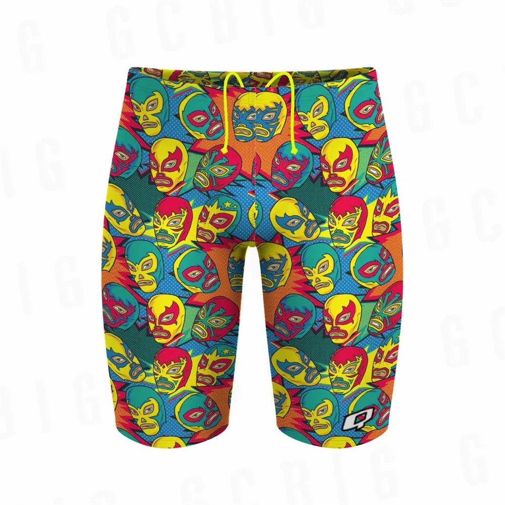 Brazil Men Beach Swimming Summer Jammers Swim Endurance Athletic Training Swimsuit Trunks For Swimwear Jammer Tight Surf Shorts